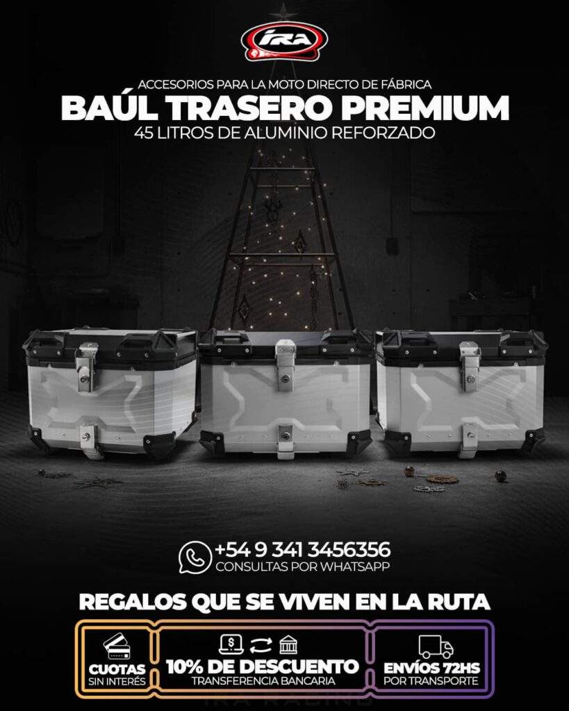 BAÚL TRASERO PREMIUM DE 45 LITROS