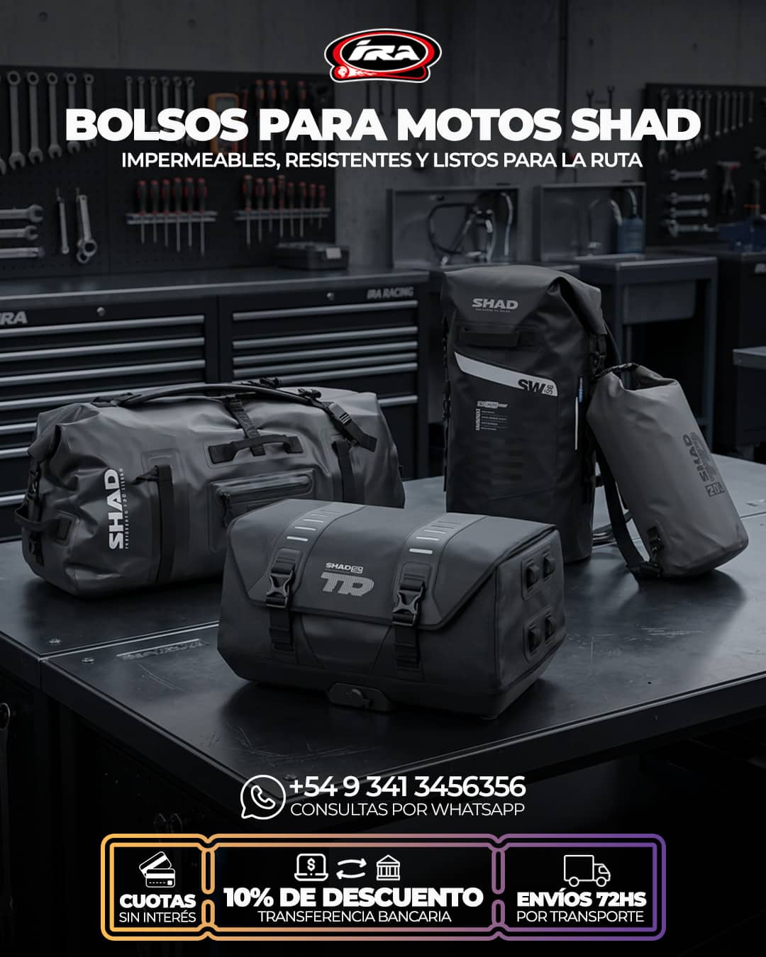 Bolsos para motos SHAD