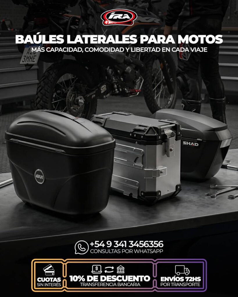Baúles laterales para motos