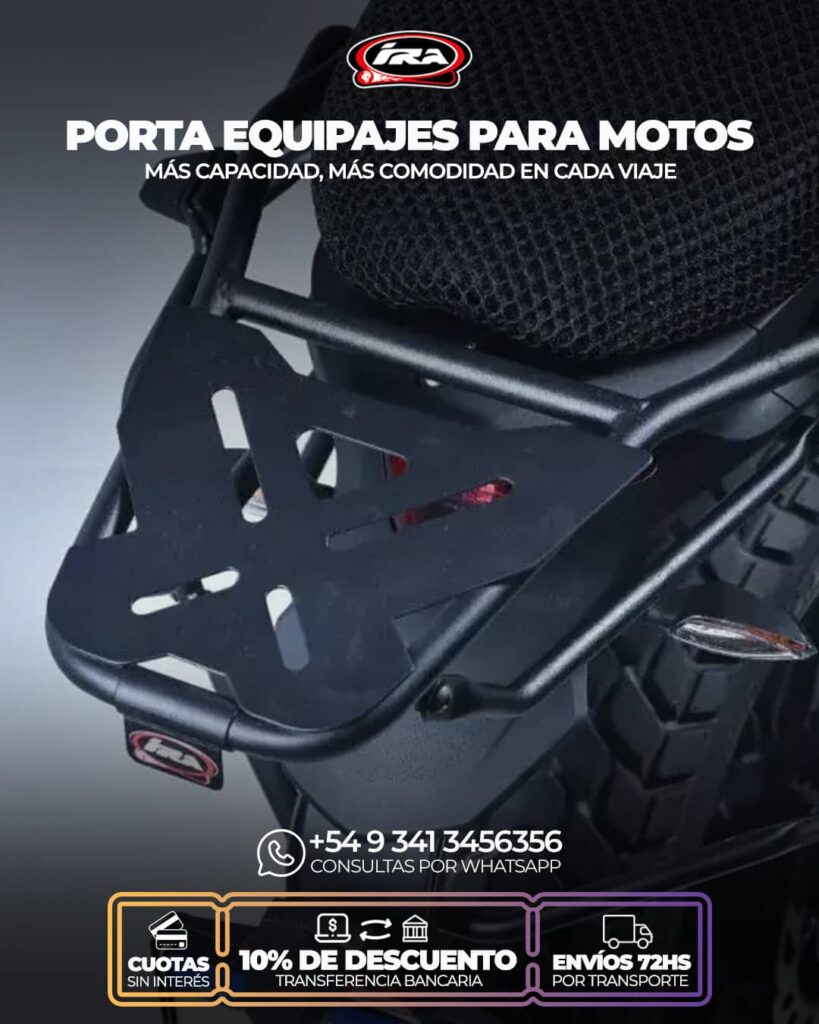 Porta equipaje para motos