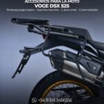 Accesorios para la moto Voge DSX 525 IRA Racing con porta equipaje, soportes laterales, cubre cárter y cubre radiador