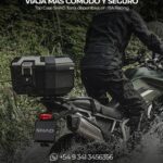 Baúl SHAD TERRA instalado en una moto de aventura