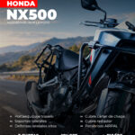 Honda NX500 equipada para viajar con accesorios IRA Racing